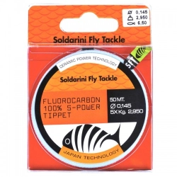 Soldarini Fluorocarbon S-Power Tippet 50m 0.104mm